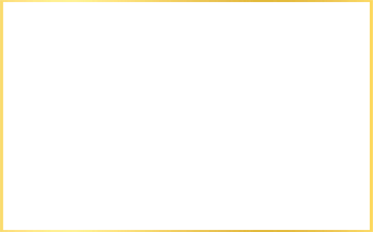 Gold Square Outline